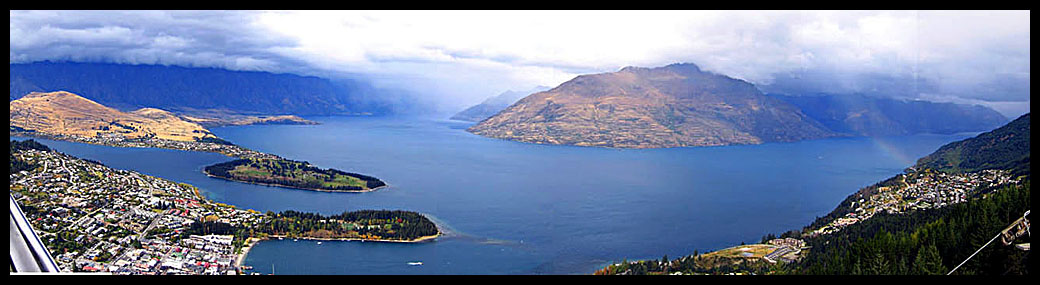 Queenstone sur les rives du Wakatipu